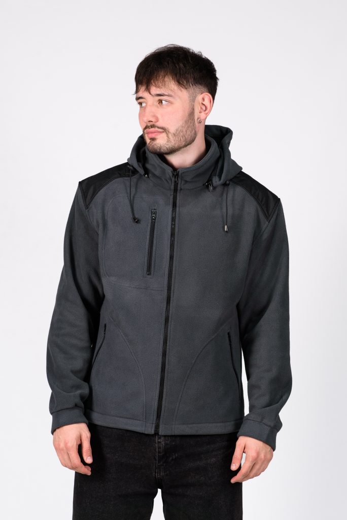 Кофта замок з капюшоном фліс унісекс JHK 340